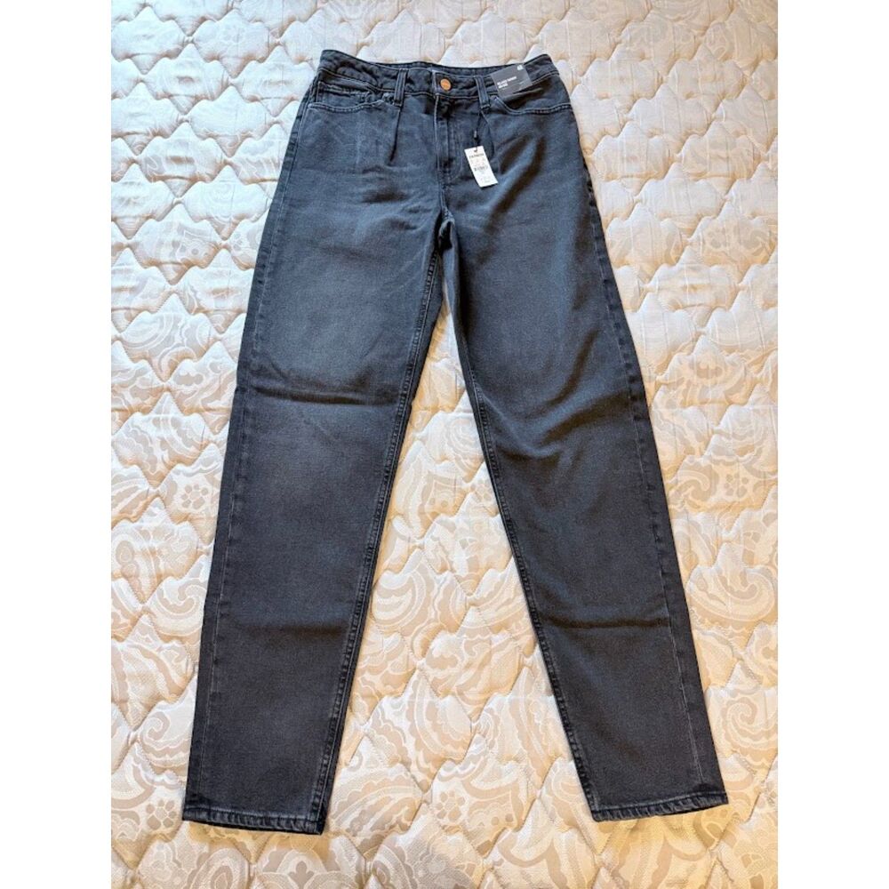 Express Relaxed Tapered Mid Rise Jeans Size 4R – Dark Gray NWT Women’s